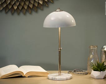 Marble Base Lamp | Chrome | Table Lamp | Desk Lamp | Bedside Light | Night Light | Marble | Lamp | Edison Bulb | Modern