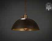 Hammered Shade Gold Oil Rubbed Bronze l Pendant Light Fixture Kitchen Light Light Fixture Pendant Light Small Hammered