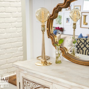 Vintage Fire Hose Nozzle Table Lamp