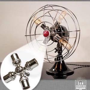 Fan Lamp Kit: Polished Chrome DIY Lighting Supplies