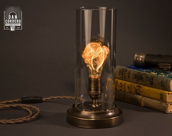 Flickering Edison Bulb Table Lamp | Desk Lamp | Edison Lamp |