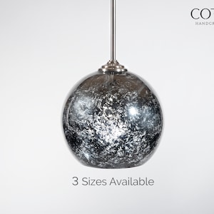 Mercury Glass Globe Light Fixture
