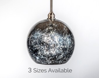 Mercury Glass Globe Pendant Light Fixture