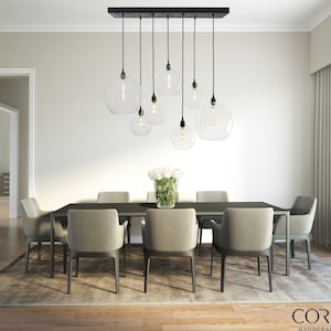 Dining Room Globe Chandelier Customizable Etsy UK