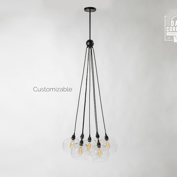 The Langston Globe Chandelier - Customizable