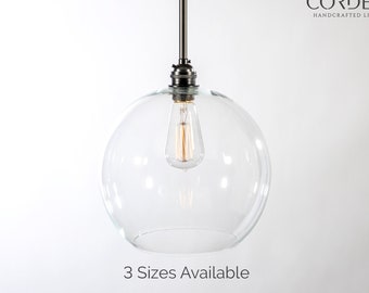 Clear Globe Pendant Light Fixture