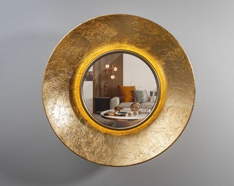 Ciel Gold Leaf Lit Mirror