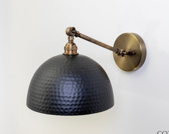 Corvo Articulating Hammered Dome Sconce