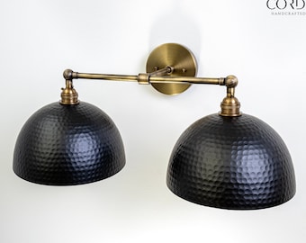 Corvo Hammered Double Dome Sconce