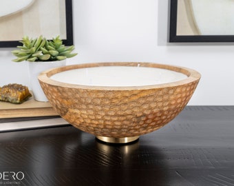 Waverly Wood Bowl Candle