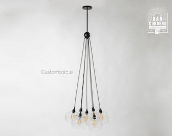 The Langston Globe Chandelier - Customizable