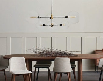 Linear Globe Chandelier - Customizable