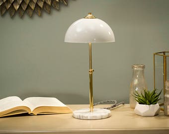 Marble Base Lamp | Brass | Table Lamp | Desk Lamp | Bedside Light | Night Light | Marble | Lamp | Edison Bulb | Modern