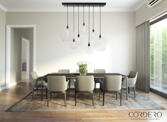 Dining room globe chandelier deals