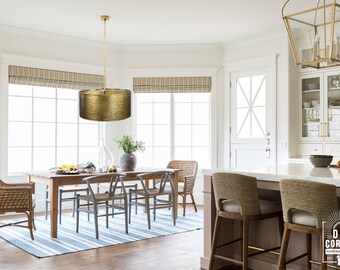 Delmont Hammered Drum Pendant Light 