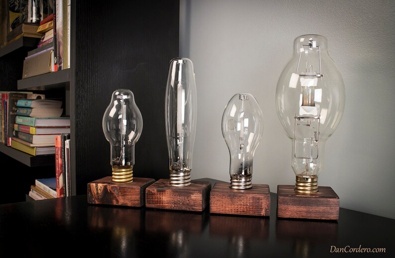 Industrial Light Table Decor Etsy