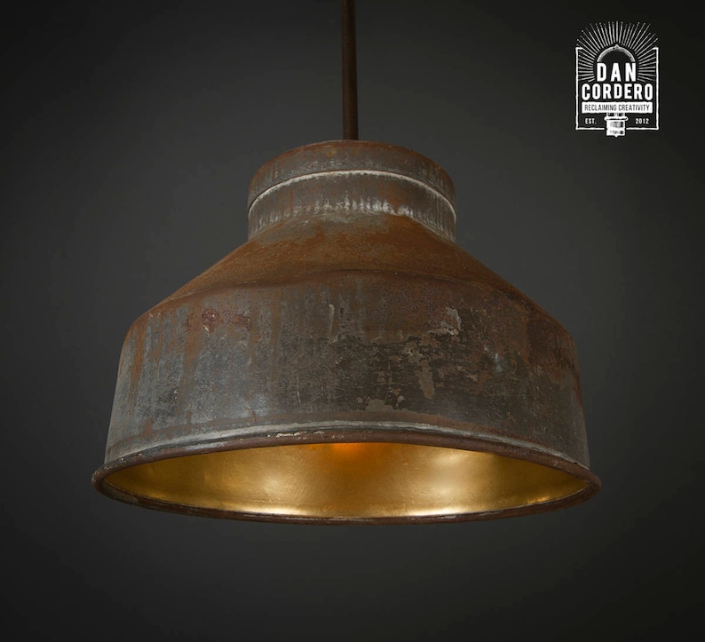 Pendant Light Fixture Edison Bulb Bronze Pendant Kitchen Light Pendant Light Edison Light Bulb Milk Funnel Farmhouse Shade image 2