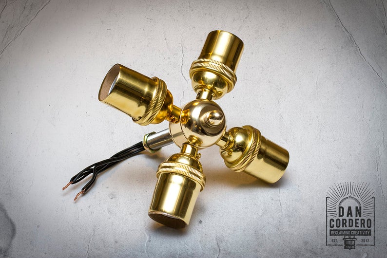 Fan Lamp Kit DIY Kit How to Lamp Parts Lamp Supplies Etsy