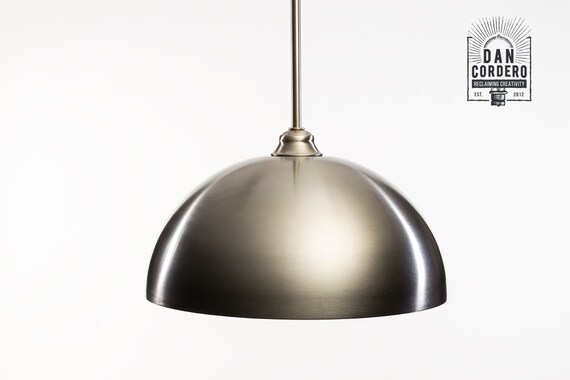 Pendant Light Fixture Gold Edison Bulb Brushed Nickel Kitchen Dome Shade - Edison Pendant Light Brushed Nickel Pendant Light Fixture Gold Edison Bulb Brushed Nickel Kitchen Dome Shade - Edison Pendant Light Brushed Nickel