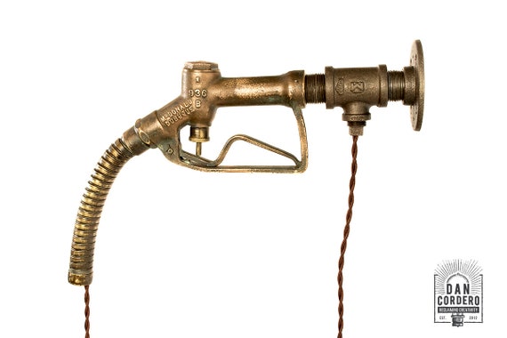 Vintage Gas Pump Nozzle Light Fixture 