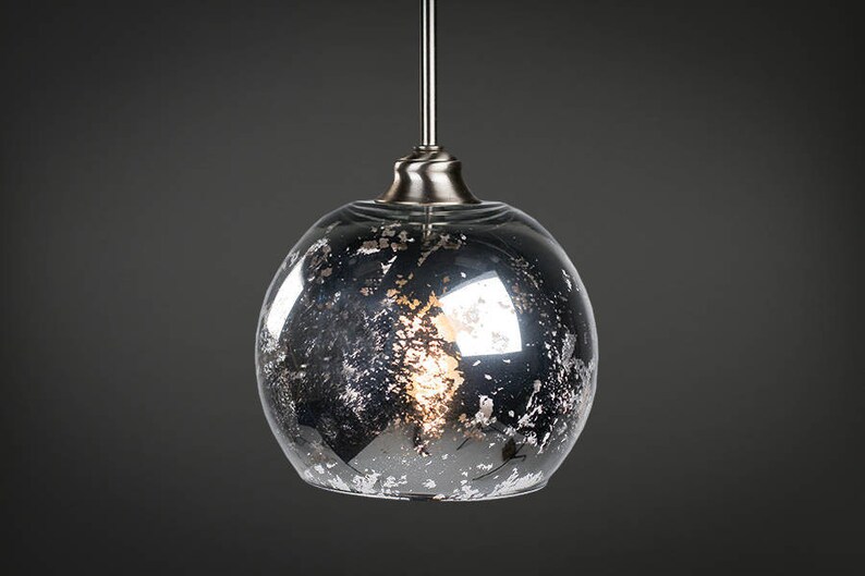 Mercury Glass Pendant Light Fixtures image 0