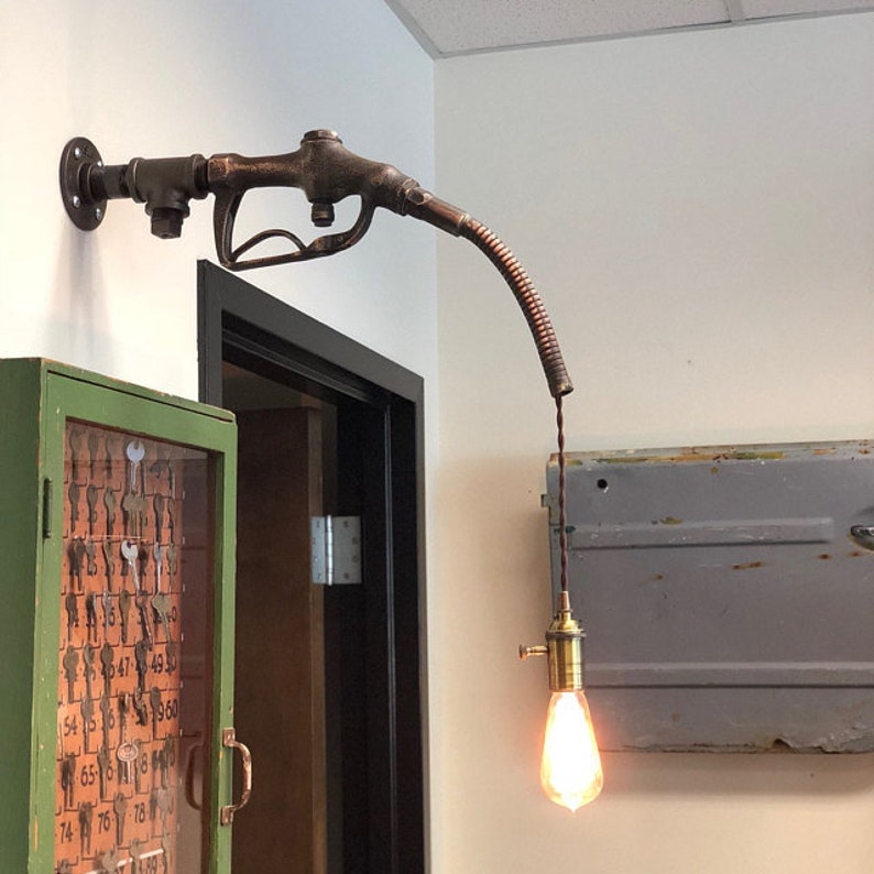 Vintage Gas Pump Nozzle Light Fixture | Etsy
