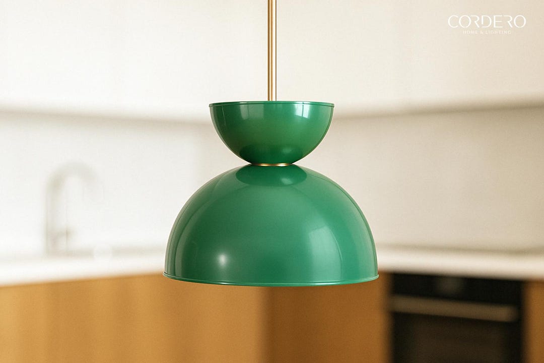 Nuvira Dome Pendant Light – Midnight Fern - Etsy