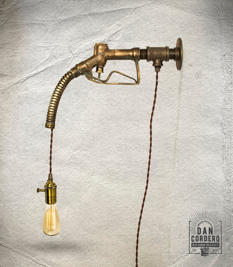 Vintage Gas Pump Nozzle Light Fixture | Etsy