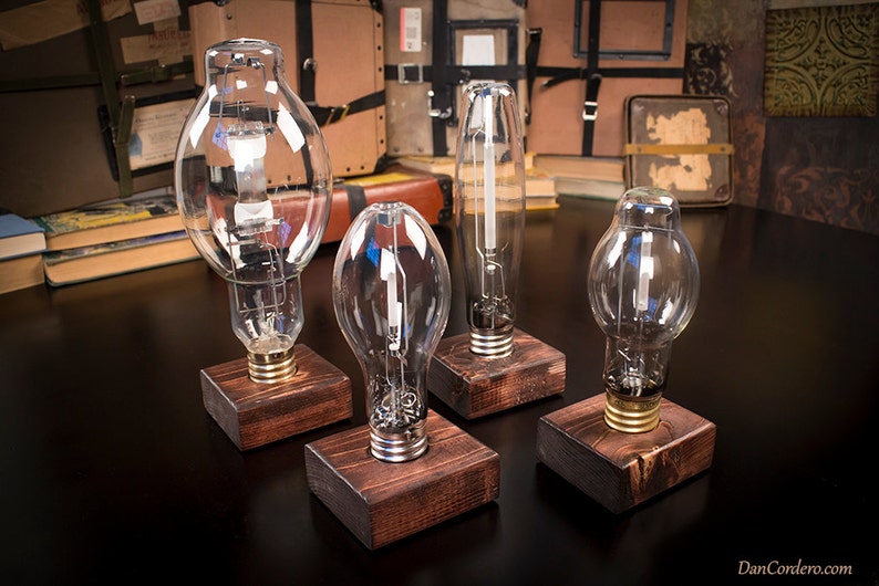 Industrial Light Table Decor Etsy