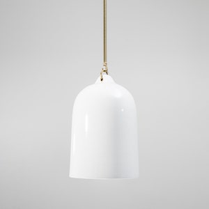 Farina Ceramic Bell Pendant Light - Rod