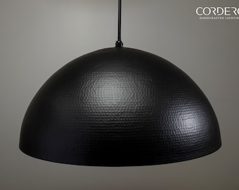 36" Hammered Dome Pendant Light Fixture