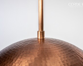 Hammered copper pendant deals