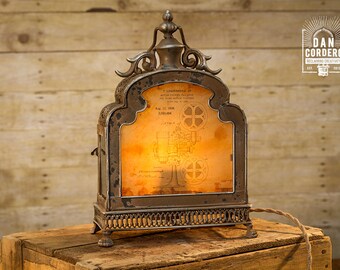 Vintage Projector Patent Lantern Table Lamp