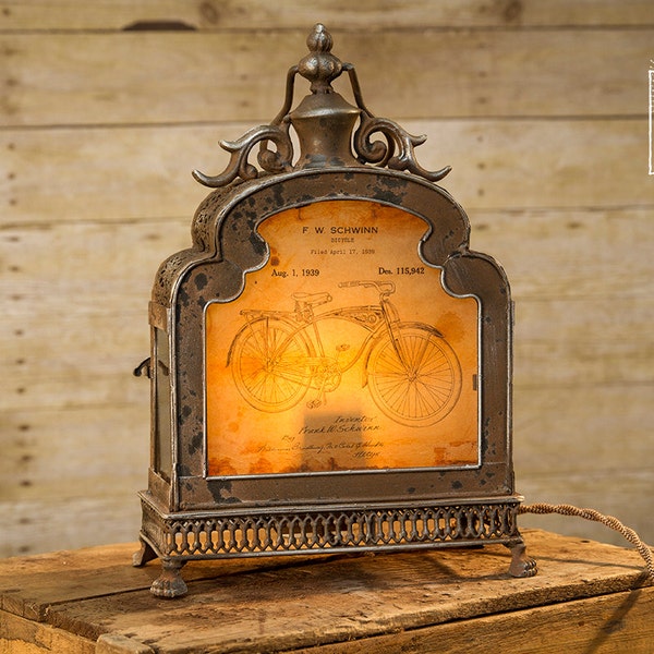 Antique Bicycle Lamp Etsy