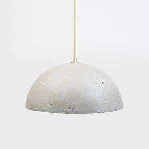Galilean Concrete Dome Pendant Light