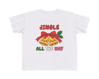 ジングル・オール・ザ・ウェイ 単語ごとの幼児用Tシャツ クリスマス