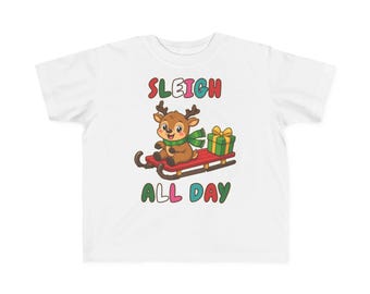 スレイ・オール・デイ・レインボー幼児用Tシャツ クリスマス