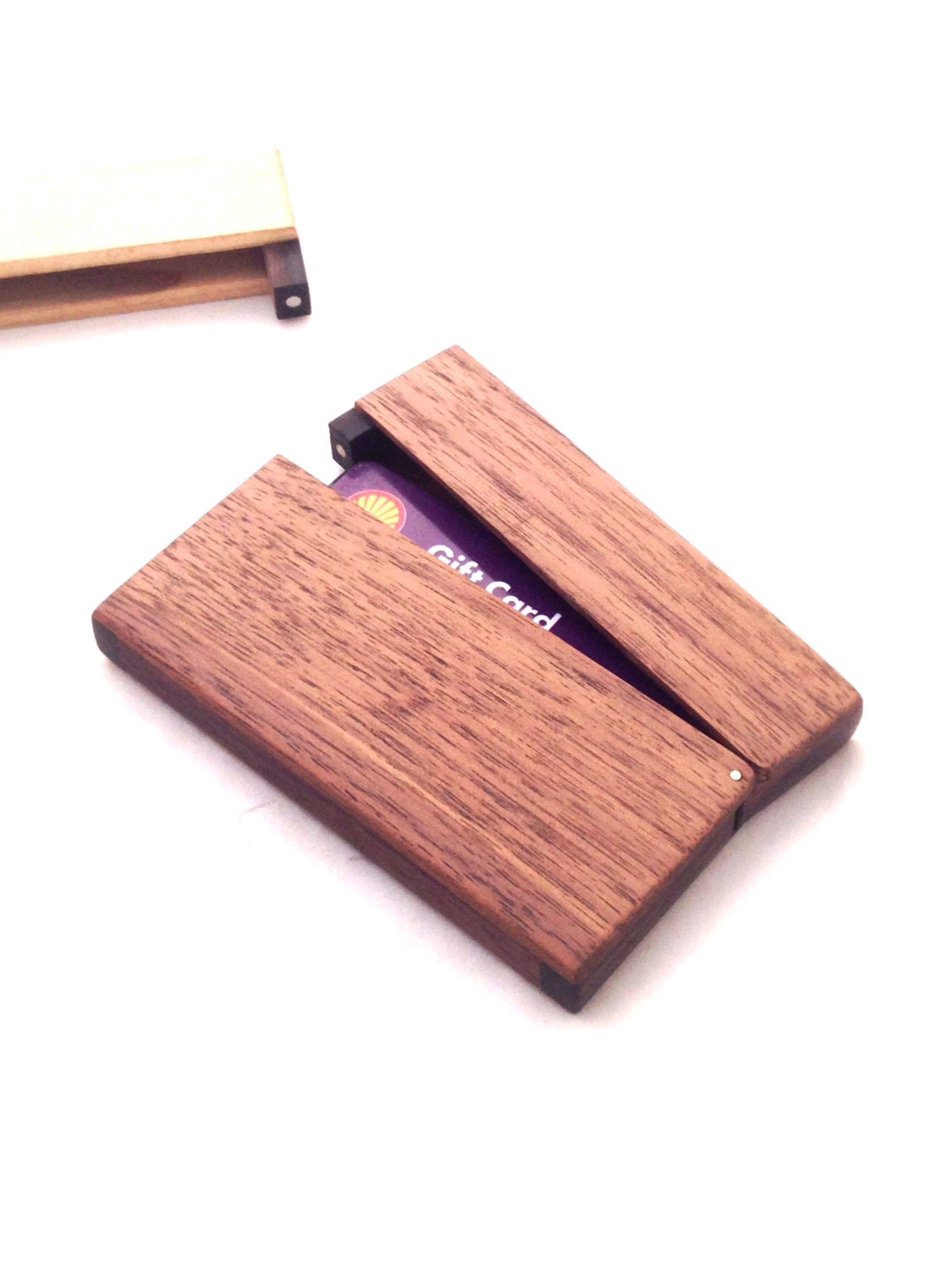 Wooden Business card holder or credit card holder wood case Etsy
