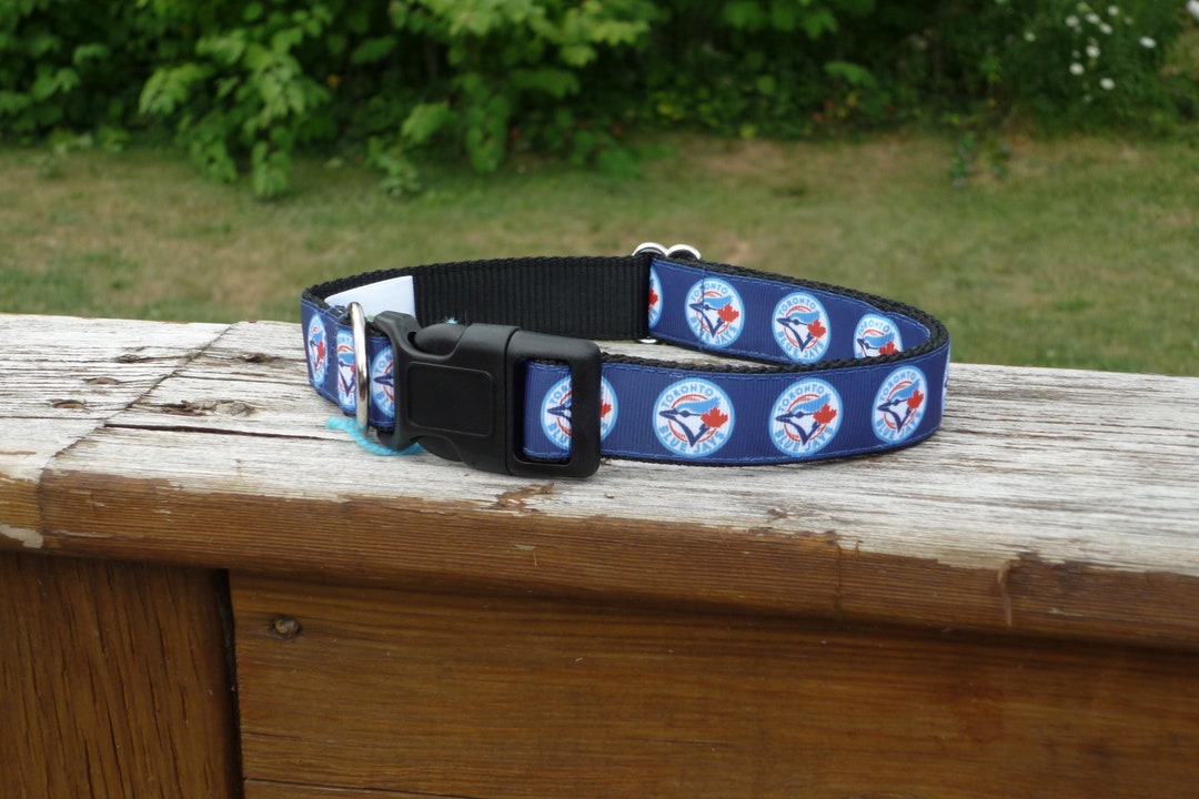 Blue Jays Dog Collar5/8 Wide Baseball Clip Collar Blue Etsy