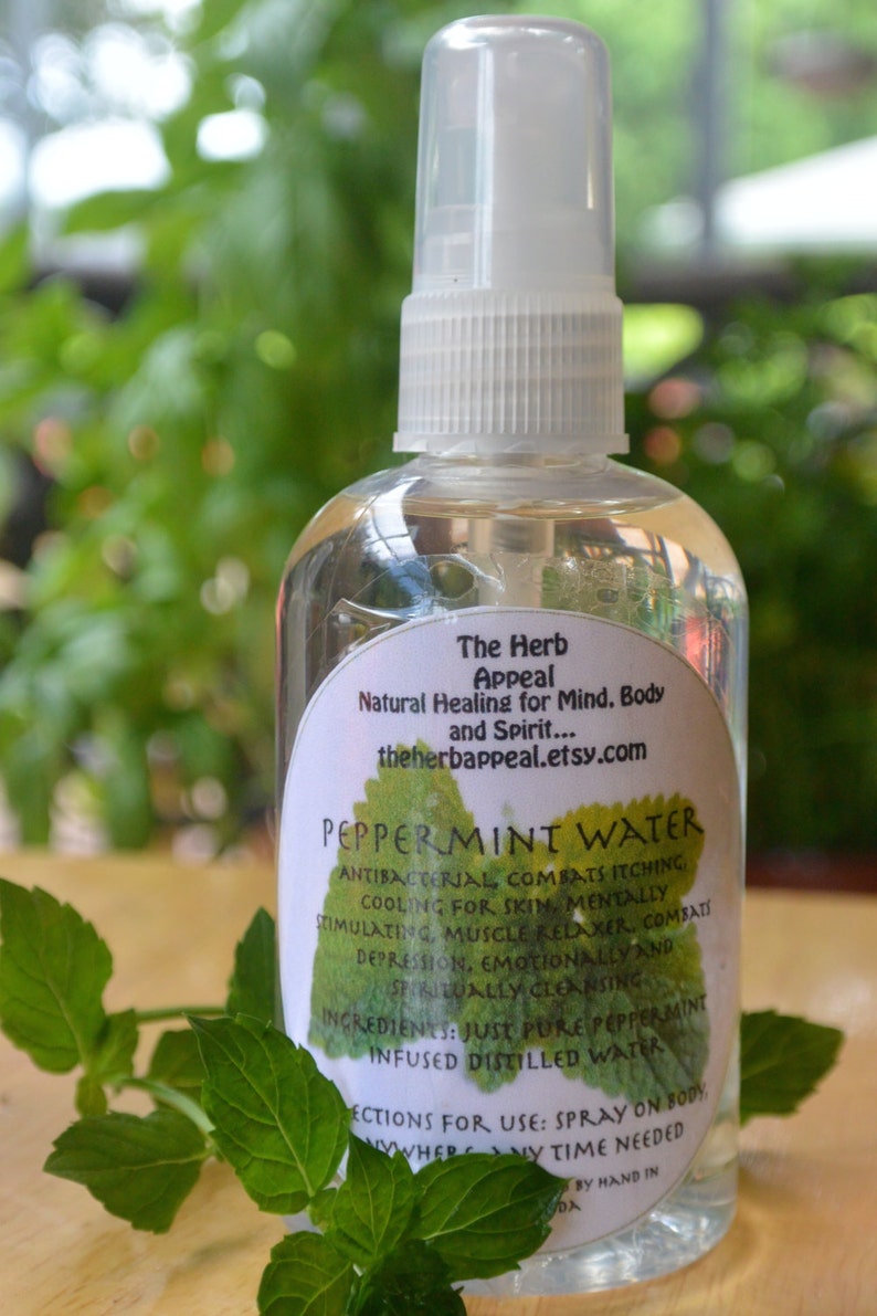 Peppermint Water Naturally and Organically Infused Bottled Etsy