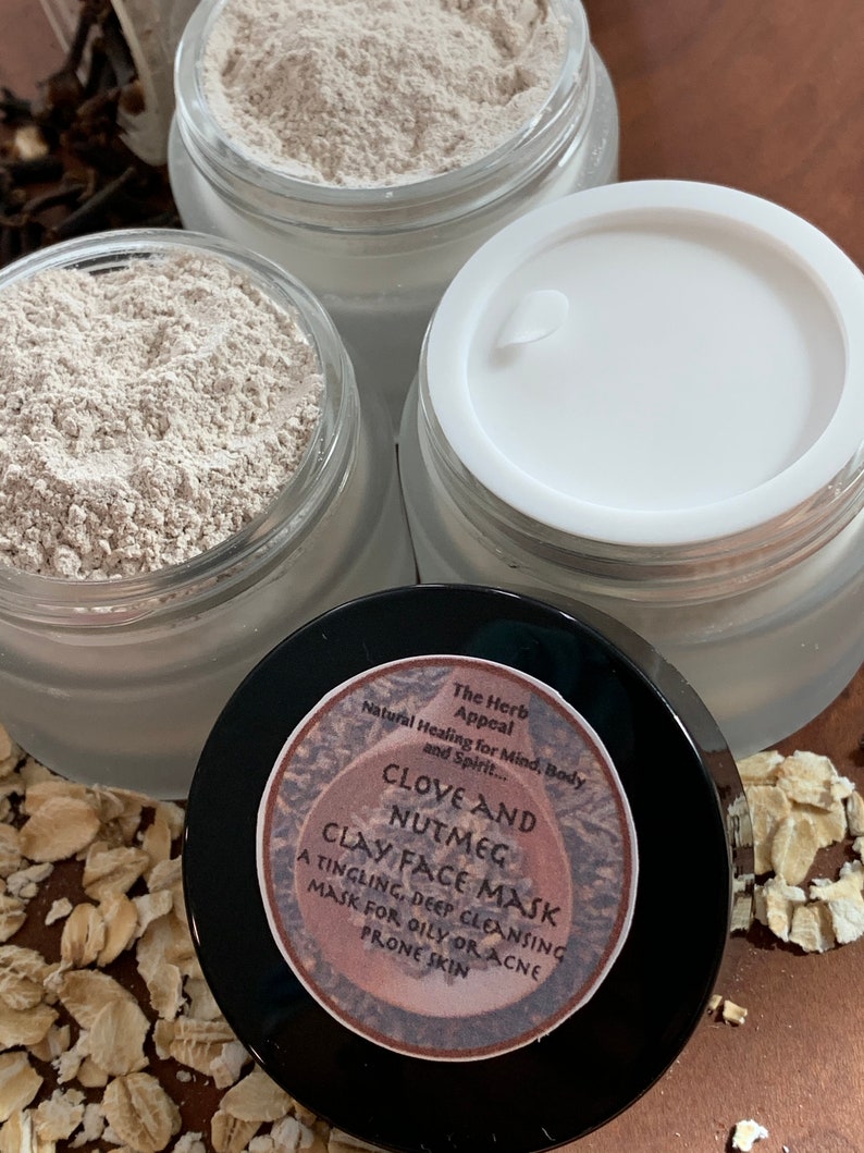 SAMPLE Spicy Clove & Nutmeg Clay Face Mask for Skin Etsy