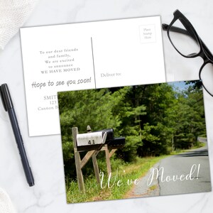 Moved to a New Home Moving Announcement Photo Post Cards | PRINTED