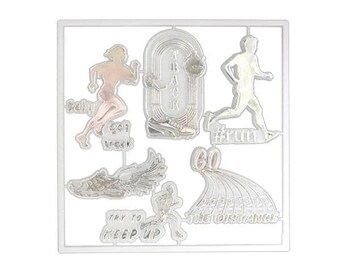 Track & Field Schmuckset – Gold- oder Silberdruck (6 Stück)