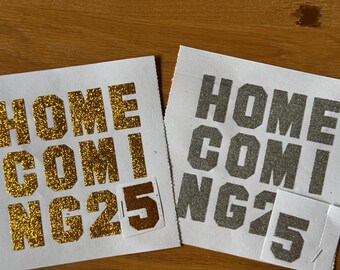 "Gold oder Silber ""Heimkehr"" Glitter Sticker - 1.5" | 1 Bogen."