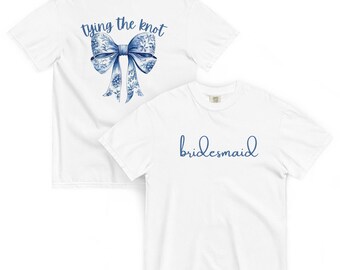 Chinoiserie-T-shirt met strik vrijgezellenfeest – lief, zuidelijk en oh-zo-chic! COMFORTE KLEUREN!!