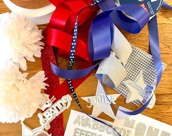 DIY Homeroom Mum Kit - Viererlei Blumen | Benutzerdefinierte Farben