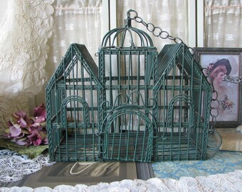 Painted Bird Cage Etsy