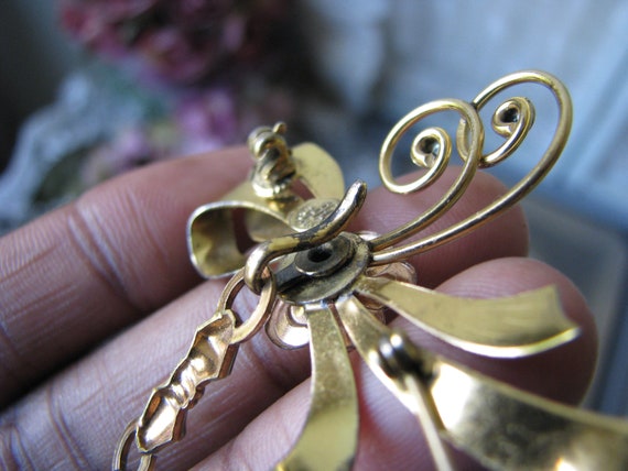 Antique Gold Filled Locket, Gold Filled Brooch, L… - image 9