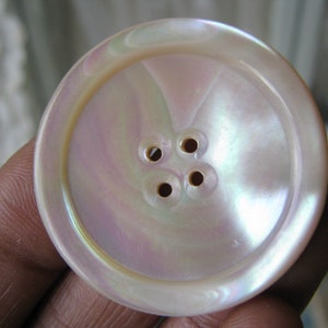 Antique Carved Shell Button, Antique Mother Of Pearl Button, Pink Mother Of Pearl Button, Victorian Carved Button, White Mother Of Pearl