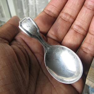 Antique Baby Spoon, Antique Child&#39;s Spoon, Sterling Baby Spoon, Sterling Silver Child&#39;s Spoon, Victorian Baby Spoon, Initialed Baby Spoon